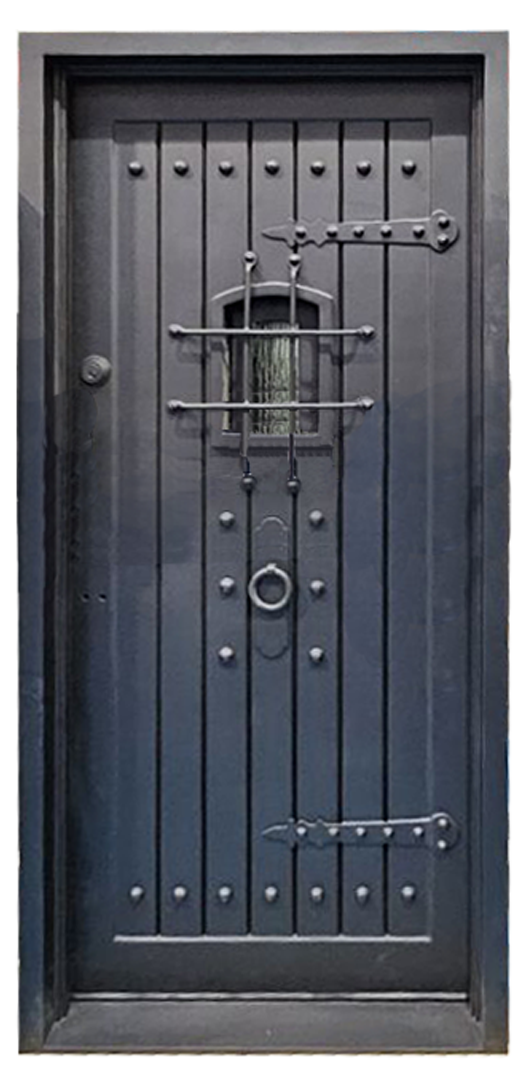speakeasy medieval iron door design